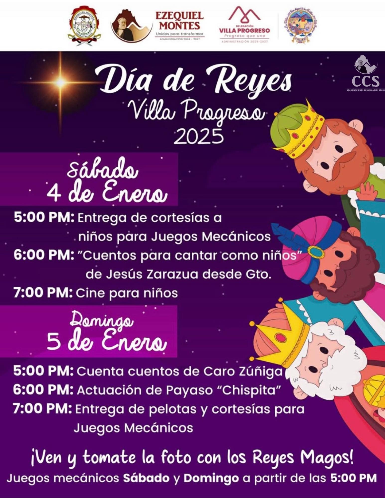 DIA DE REYES EN VILLA PROGRESO